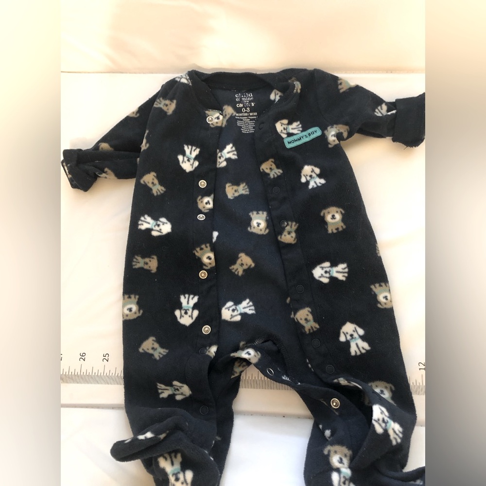 Carter’s 0-3 month fleece jammie